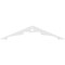 Ekena Millwork Pitch Heath Architectural Grade PVC Gable Pediment, 36"W x 7 1/2"H x 1"P (5/12) GPP036X008X100HEA - alternate 3
